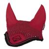 LeMieux Classic Ear Bonnet with Soft Lycra Ears - Close Knit Crochet - Comfortable Fit Equestrian Mask - Sport Horse Wear Fly Protection - Chilli - Medium view 1
