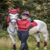 LeMieux Classic Ear Bonnet with Soft Lycra Ears - Close Knit Crochet - Comfortable Fit Equestrian Mask - Sport Horse Wear Fly Protection - Chilli - Medium view 4
