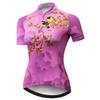 Cycling Jersey Women's Bike Shirts Zip Short Sleeve MTB Tops Road Mountain Bicycle Clothing Summer Racing Riding Blouse for Ladys Female Breathable Yellow Pink Size M view 1