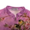 Cycling Jersey Women's Bike Shirts Zip Short Sleeve MTB Tops Road Mountain Bicycle Clothing Summer Racing Riding Blouse for Ladys Female Breathable Yellow Pink Size M view 3
