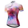 Cycling Jersey Women's Bike Shirts Zip Short Sleeve MTB Tops Road Mountain Bicycle Clothing Summer Racing Riding Blouse for Ladys Female Breathable Little Red Riding Size XL view 1