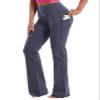 BUBBLELIME 29"/31"/33"/35"/37" Women High Waist Bootlegs Yoga Pants Tummy Control Bootcut Workout Flared Out Pockets -Cotton Feel Side Pockets_DARKNAVY X-Large 33" Inseam view 1