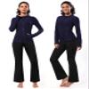 BUBBLELIME Side Pockets High Waist Bootlegs JetBlack XS_31" Inseam view 3