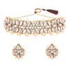 Efulgenz Faux Pearl Choker Indian Jewelry Sets for Women Crystal Kundan Pearl Necklace Set Beaded Faux Pearl Necklace Earrings Bollywood Fashion Jewelry Wedding Bridal Jewelry Set view 1