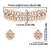 Efulgenz Faux Pearl Choker Indian Jewelry Sets for Women Crystal Kundan Pearl Necklace Set Beaded Faux Pearl Necklace Earrings Bollywood Fashion Jewelry Wedding Bridal Jewelry Set view 4