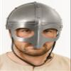 Queen Armour Medieval Viking Helmet Einar Normal Reproduction Helmets Silver view 2