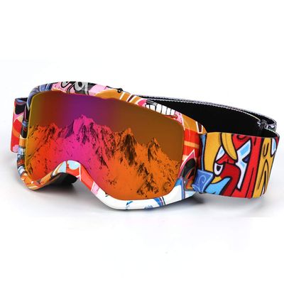 Flantor Kids Ski Goggles Non-Slip Strap Snow Goggles Snowboard Goggles