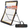 ACELETIQS Lacrosse Rebounder for Backyard 5x7 Feet Baseball Rebounder Volleyball Rebounder - Lacrosse Ball Pitchback, Throwback, Bounce Back Training Wall [Carry Bag Included] view 1