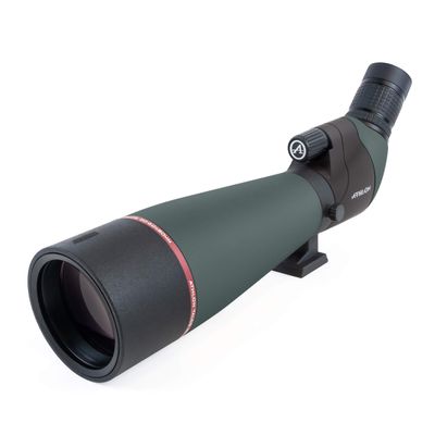 Athlon Optics Talos 20-60x80 Spotting Scope with Tirpod and Carrying Case - Angled, Charcoal Grey