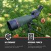Athlon Optics Talos 20-60x80 Spotting Scope with Tirpod and Carrying Case - Angled, Charcoal Grey view 4
