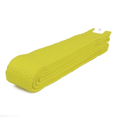 AAMA Plain Color Belt for Martial Arts - Taekwondo Karate Judo - Yellow Size 4