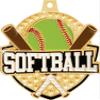 Crown Awards 2 1/4" Royal Softball Medals, Gold Softball Medal with Free Neck Ribbon, 100 Pack view 2