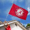 Alabama Embroidered and Stitched Nylon Flag view 4