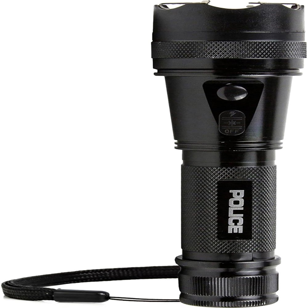 POLICE Stun Gun 1109 - Max Volt Rechargeable with LED Tactical Flashlight
