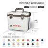 Engel UC7 7.5qt Leak-Proof, Air Tight, Drybox Cooler and Small Hard Shell Lunchbox for Men and Women in Pink view 2