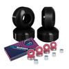 Cal 7 52mm Skateboard Wheels with Bearings (Black) view 1