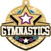 Crown Awards 2 1/4" Royal Gymnastics Medals, Gold Gymnastics Medal with Free Neck Ribbon, 10 Pack view 2