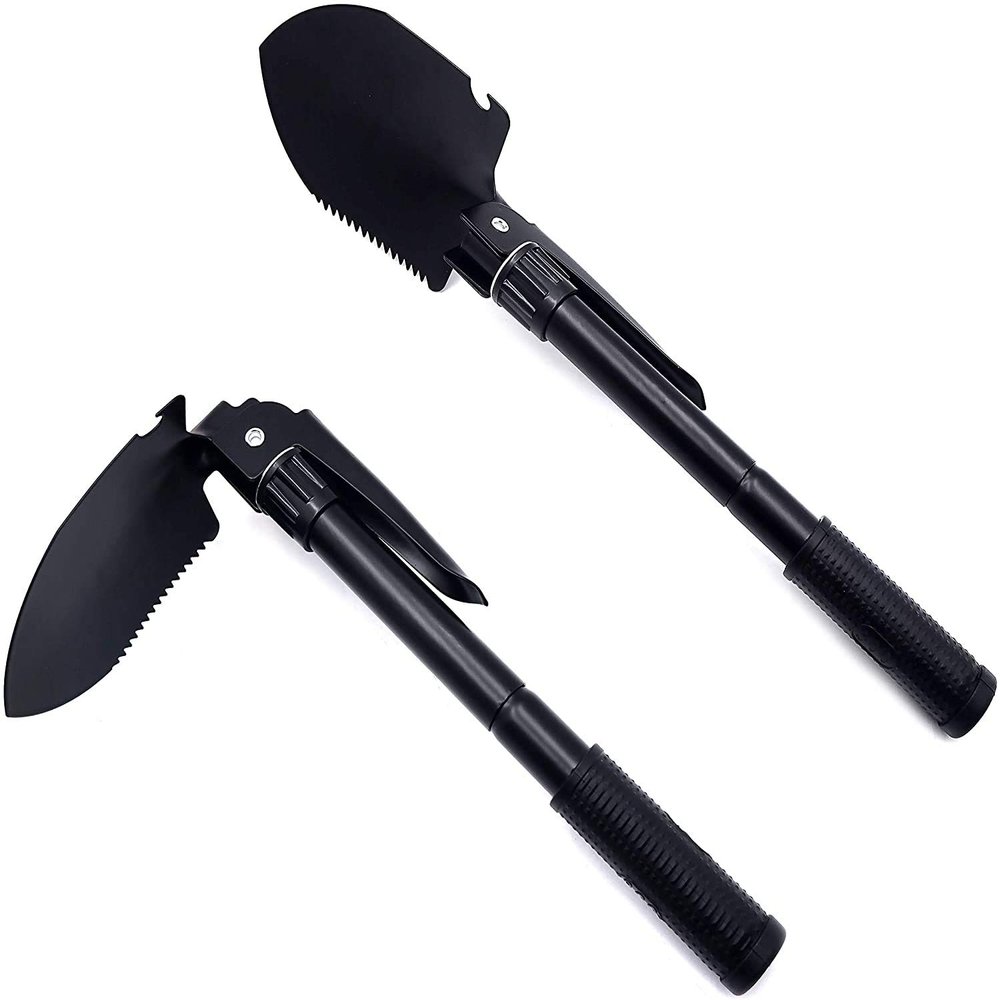 HTTMT Trave Hiking Multi-Functional Military Folding Shovel Survival Spade Emergency [Item Number: ET-Shovel001]