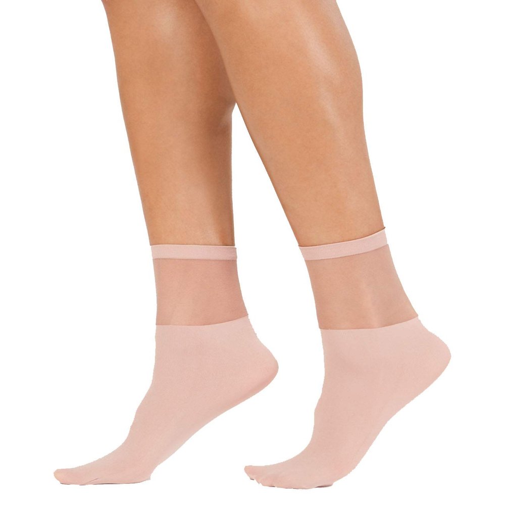 INC International Concepts Sheer Ankle Socks, Medium Pink