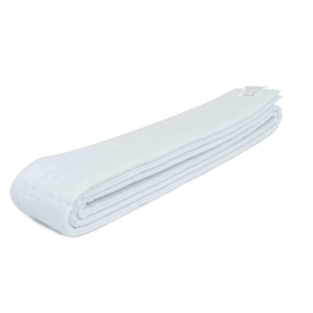 AAMA Plain Color Belt for Martial Arts - Taekwondo Karate Judo - White Size 6