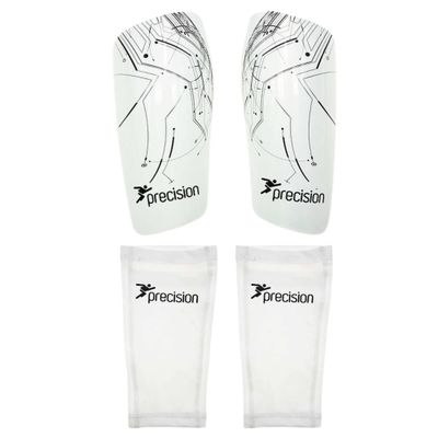 Precision Unisex's Pro Matrix Shinguards, White, L