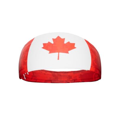 Elite Athletic Gear Unisex Headband/Sweatband. Multiple Designs! Sports, Fitness, Working Out, Yoga. (Canada Flag)