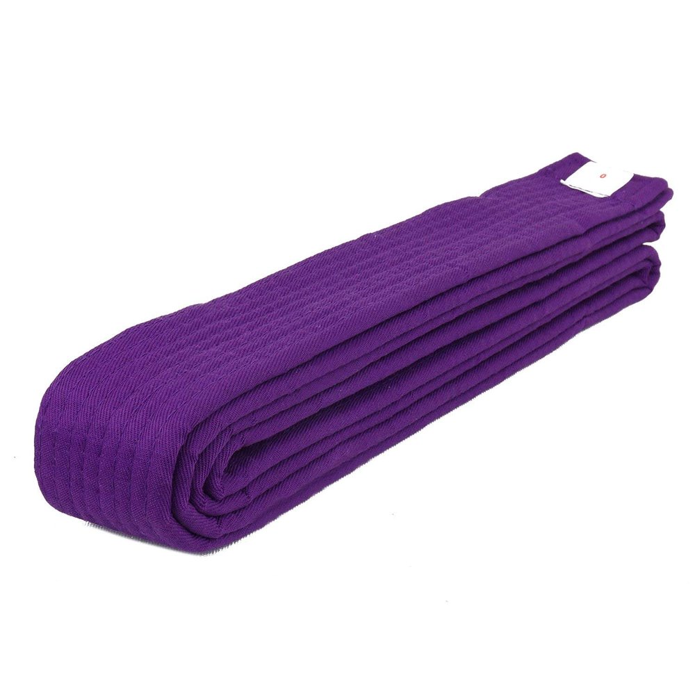 AAMA Plain Color Belt for Martial Arts - Taekwondo Karate Judo - Purple Size 0