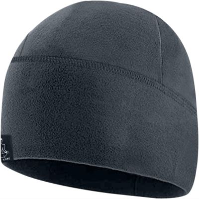 Temple Tape Tactical Fleece Watch Cap Beanie  Skull Cap Fleece Hat - Graphite Grey - XL (for Larger Heads)
