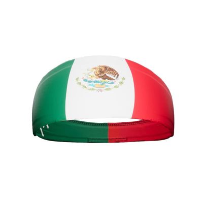 Elite Athletic Gear Unisex Headband/Sweatband. Multiple Designs! Sports, Fitness, Working Out, Yoga. (Mexican Flag)