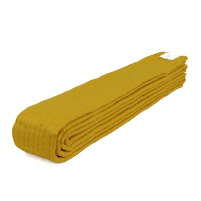 AAMA Plain Color Belt for Martial Arts - Taekwondo Karate Judo - Gold Size 0
