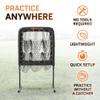 Pitching Net with Strike Zone | Baseball Pitching Trainer | Pitching Aid Net Softball with Strike Zone | Adjustable Height and Portable | Beisbol [Pitching Rubber and Home Base Included] view 3