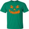 Go All Out XX-Large Kelly Green Adult Scary Pumpkin Jack O' Lantern Halloween T-Shirt view 1