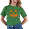 Go All Out XX-Large Kelly Green Adult Scary Pumpkin Jack O' Lantern Halloween T-Shirt view 2