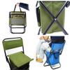 SMT- Backrest Fishing Chair PVC Water Resistant Portable Folding With Ice Thermos Bag view 4