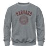 Barnesmith Harvard University Ivy League Crewneck Sweatshirt, Unisex, Heritage Logo, Charcoal Grey, XX-Large view 1