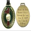 Personalized Brass Golf Hole-in-One Bag Tag | Custom Engraving Included | 2.5" Diameter view 2