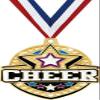 Crown Awards 2 1/4" Royal Cheer Medals, Gold Cheer Medal with Free Neck Ribbon view 1