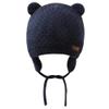 BAVST Baby Toddler Winter Beanie Warm Boys Girls Earflap Hat Infant Knit Caps Cute Bear Soft Cotton Lining for 0-36M (Navy, S(0-6M)) view 1