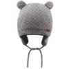 BAVST Baby Toddler Winter Beanie Warm Boys Girls Earflap Hat Infant Knit Caps Cute Bear Soft Cotton Lining for 0-36M (Grey, L(12-36M)) view 1