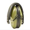 Earmuff hearing protection with low profile passive folding design 26dB NRR and reduces up to 125dB , Army Green view 1