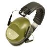Earmuff hearing protection with low profile passive folding design 26dB NRR and reduces up to 125dB , Army Green view 2