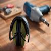 Earmuff hearing protection with low profile passive folding design 26dB NRR and reduces up to 125dB , Army Green view 4