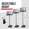 Giantex Portable 10Ft Basketball Hoop Outdoor, Height Adjustable 8.5-10 Ft 39 Inch Backboard Basketball Goal, Suit for Court, Driverway, Garage, Outdoor Indoor Basketball Stand for Kids, Youth, Junior view 4