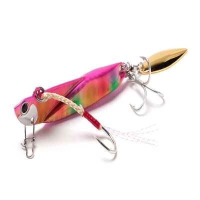 Jackson SGR Metal Jig, Flying Over Daniel Blade, 1.1 oz (30 g), Gold Rainbow