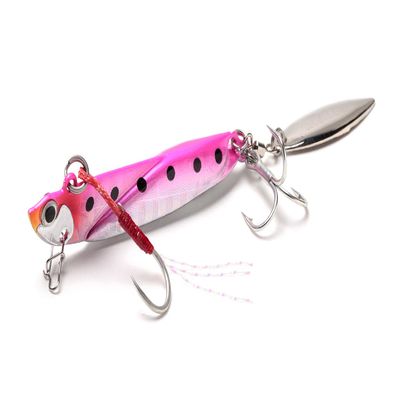 Jackson PKI Metal Jig, Flying Over Daniel Blade, 0.2 oz (7 g), Pink Sardine