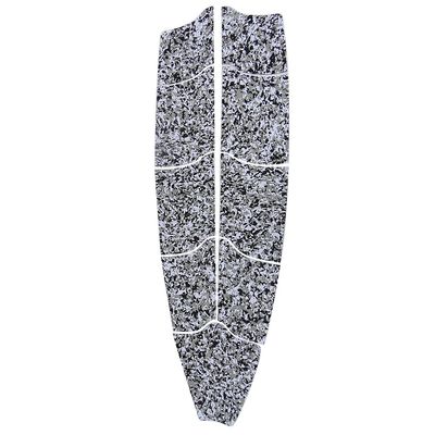 LEIPUPA Set of 9 Board Traction Pad Mat for, Surfboard, Longboard and Trimmable - Select Colors, Black White Camo