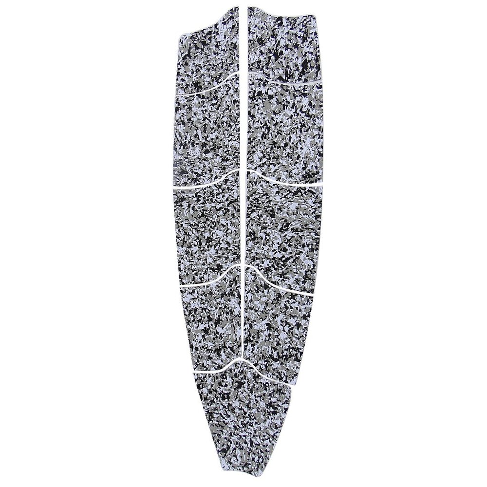 LEIPUPA Set of 9 Board Traction Pad Mat for, Surfboard, Longboard and Trimmable - Select Colors, Black White Camo