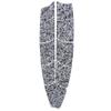 LEIPUPA Set of 9 Board Traction Pad Mat for, Surfboard, Longboard and Trimmable - Select Colors, Black White Camo view 1