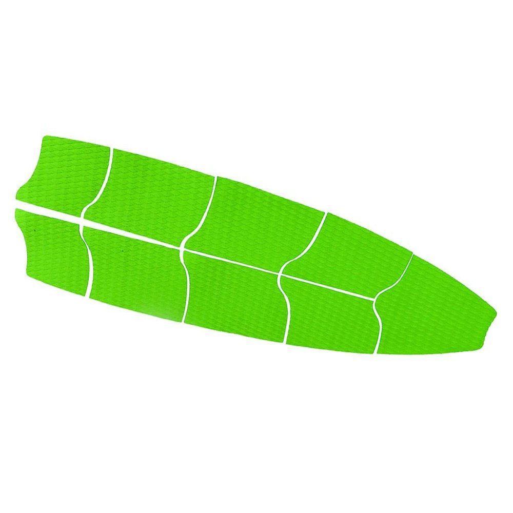 LEIPUPA Set of 9 Board Traction Pad Mat for SUP, Surfboard, Longboard and - Adhesive & Trimmable - Select Colors, Green