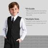 Suits for Kids,Toddler Boys Slim Fit Black Suit Set Dress Outfit Wedding Clothes Size 5 view 3